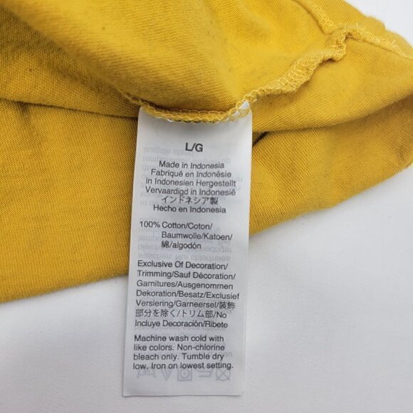 J. Crew Women's Golden Yellow Bright Floral Embroidered Sleeveless Blouse Size L - Picture 9 of 10